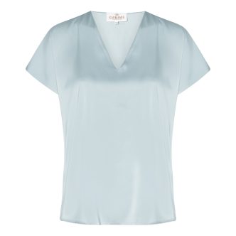 Karmamia vera blouse semi rich sky