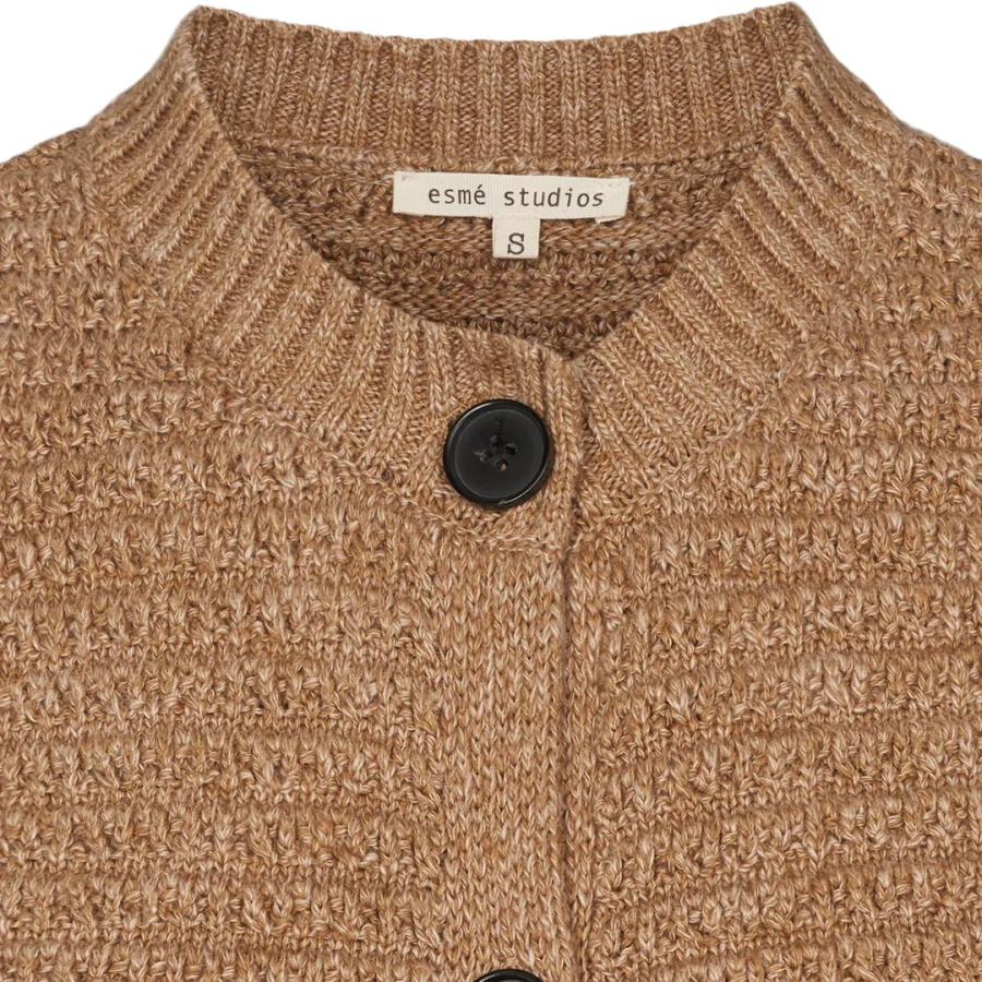 Èsme studios saga knit vest incense melange - Image 2