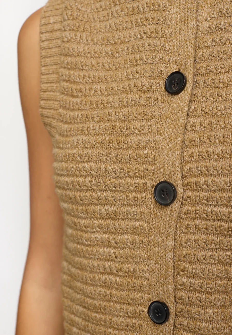 Èsme studios saga knit vest incense melange - Image 5