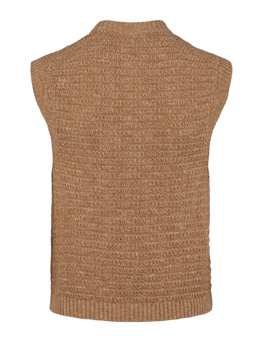 Èsme studios saga knit vest incense melange - Image 3