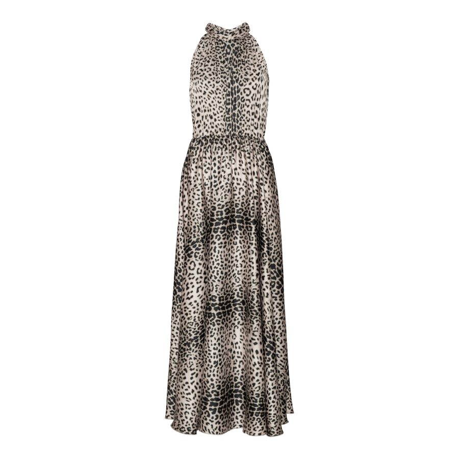 Karmamia ava maxi dress nude leopard
