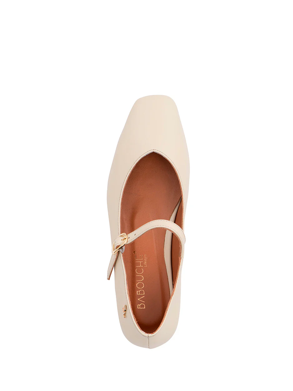 Babouche lydia ballerina off white - Billede 3
