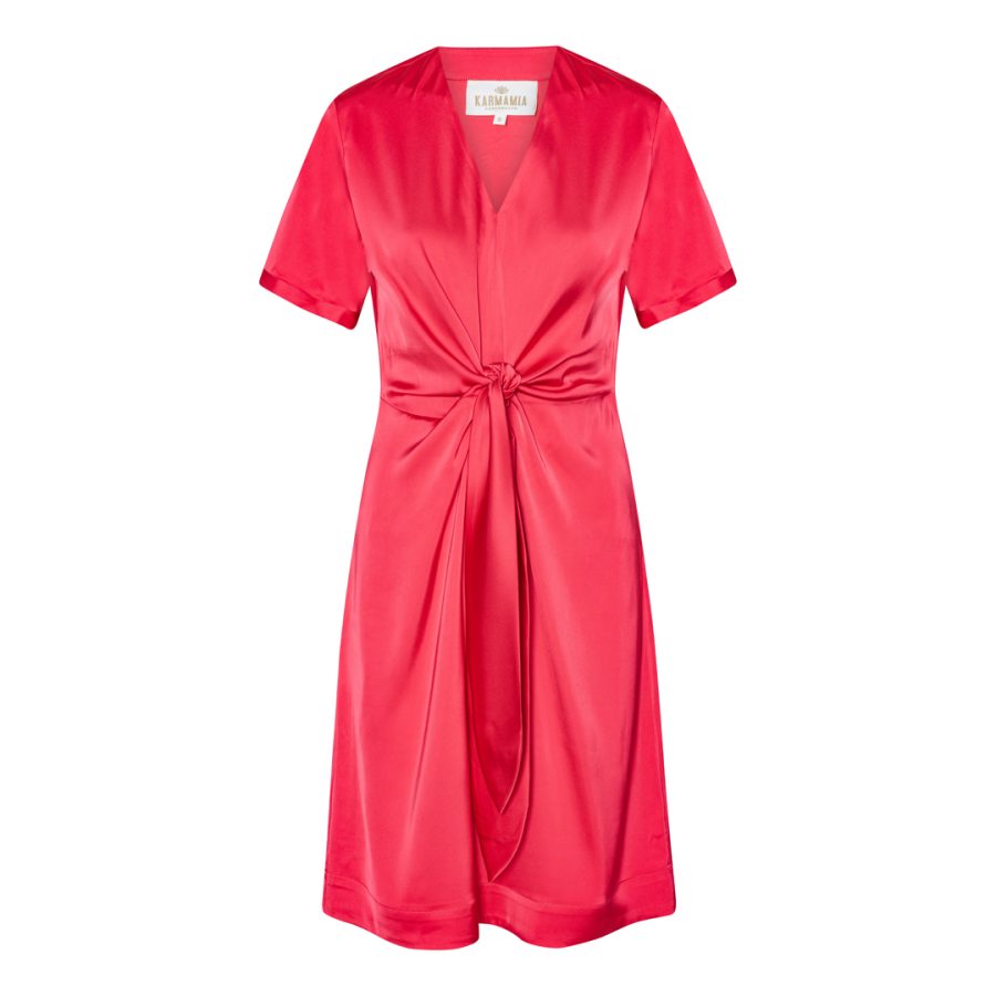 Karmamia blair dress short semi rich deep pink