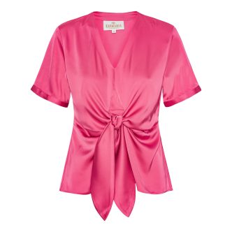 Karmamia blair blouse short semi rich bright pink