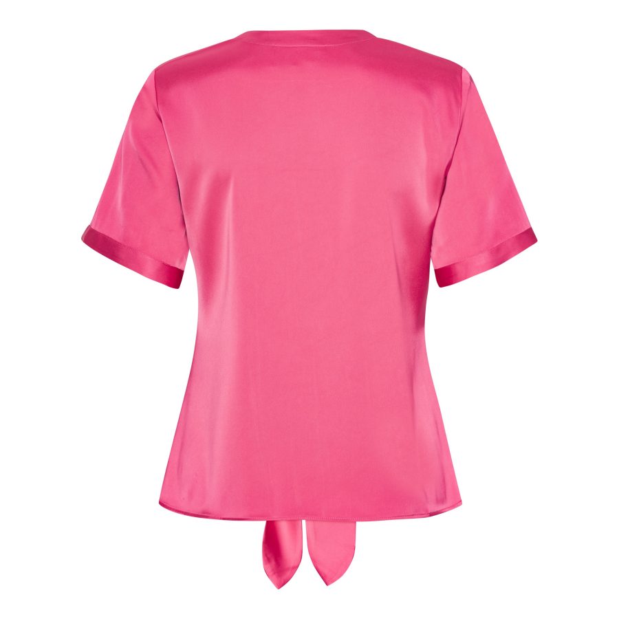 Karmamia blair blouse short semi rich bright pink - Image 2