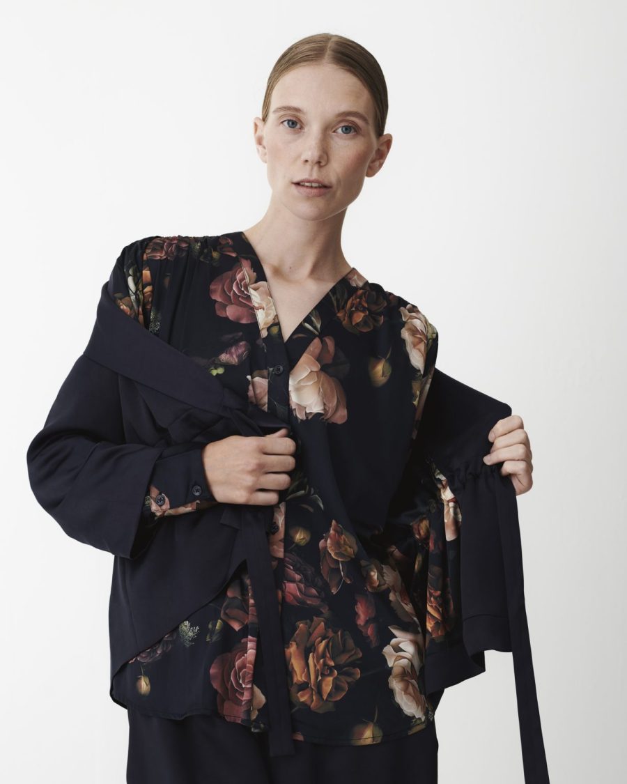 Karmamia amelia shirt scarlett flower - Billede 5