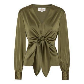 Karmamia blair blouse semi rich olive