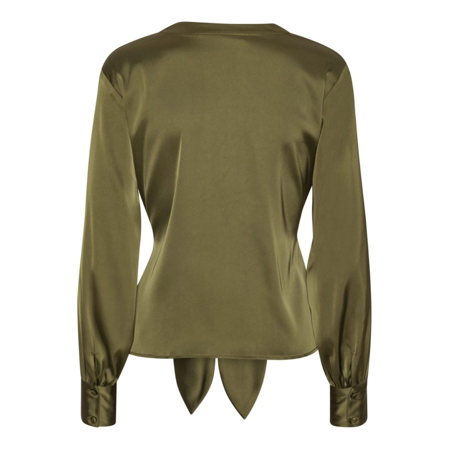 Karmamia blair blouse semi rich olive - Billede 2