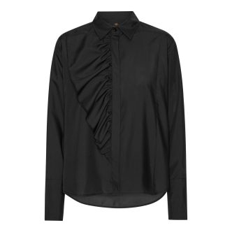 Karmamia drew shirt black cotton