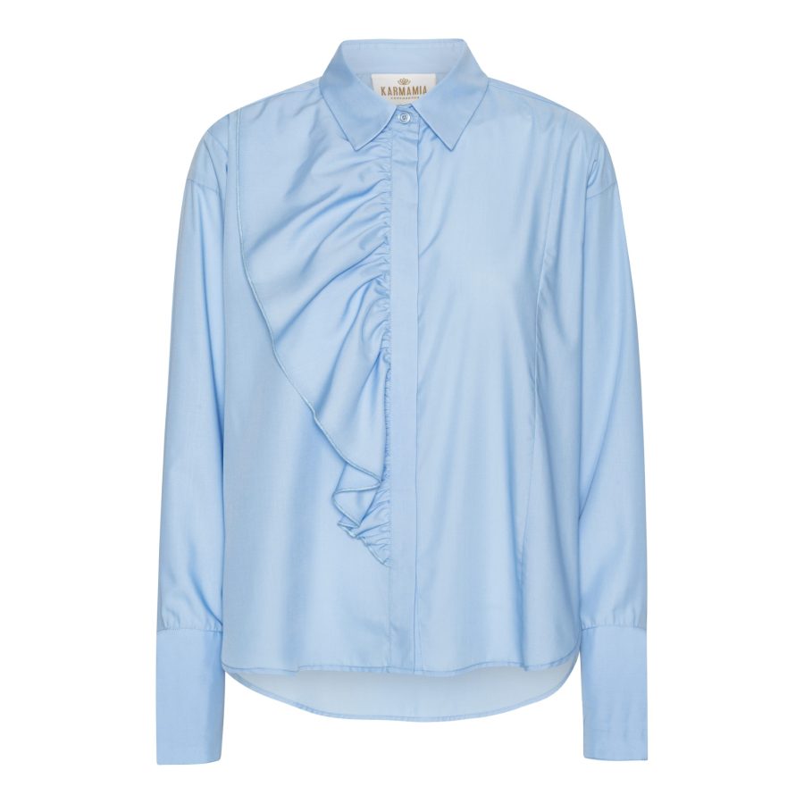 Karmamia drew shirt blue cotton