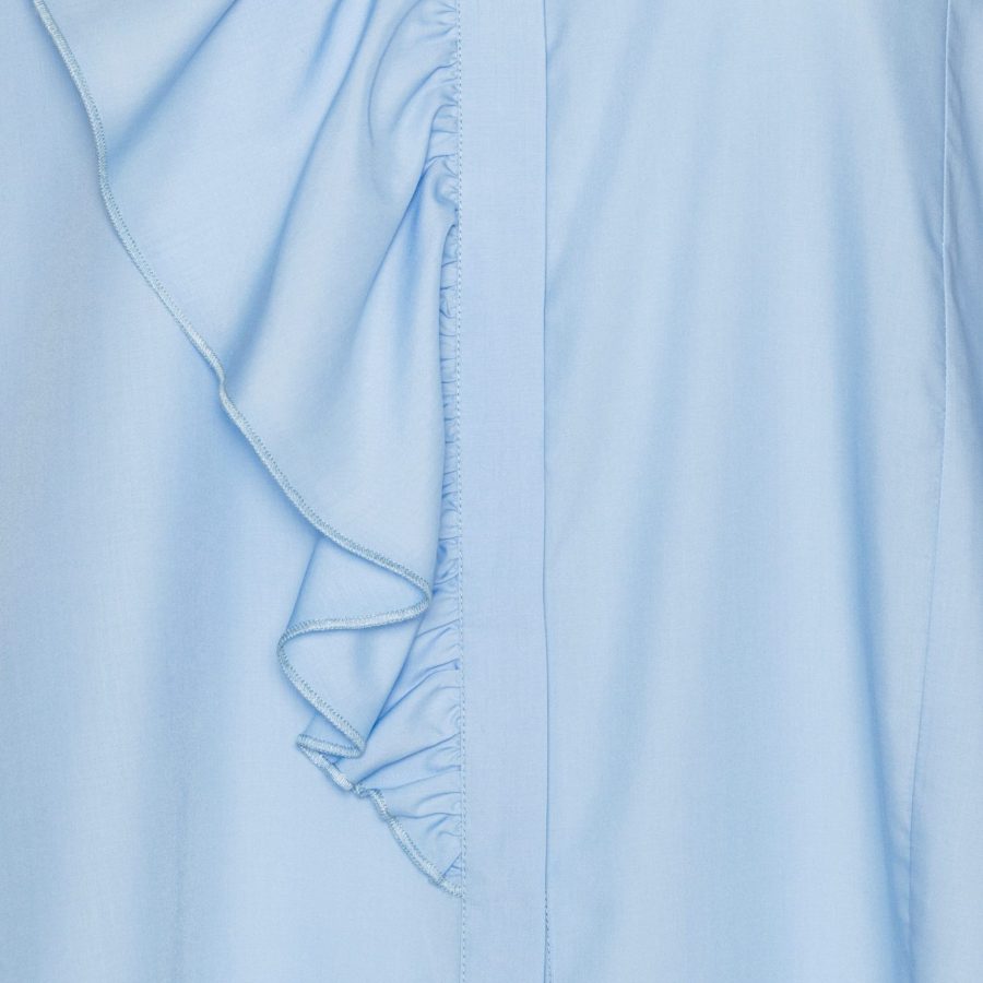 Karmamia drew shirt blue cotton - Billede 3