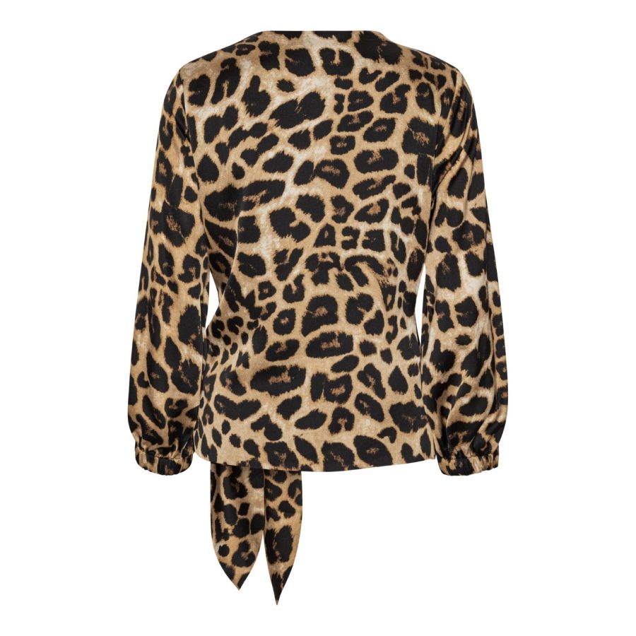Karmamia elena blouse hammered leopard - Billede 3