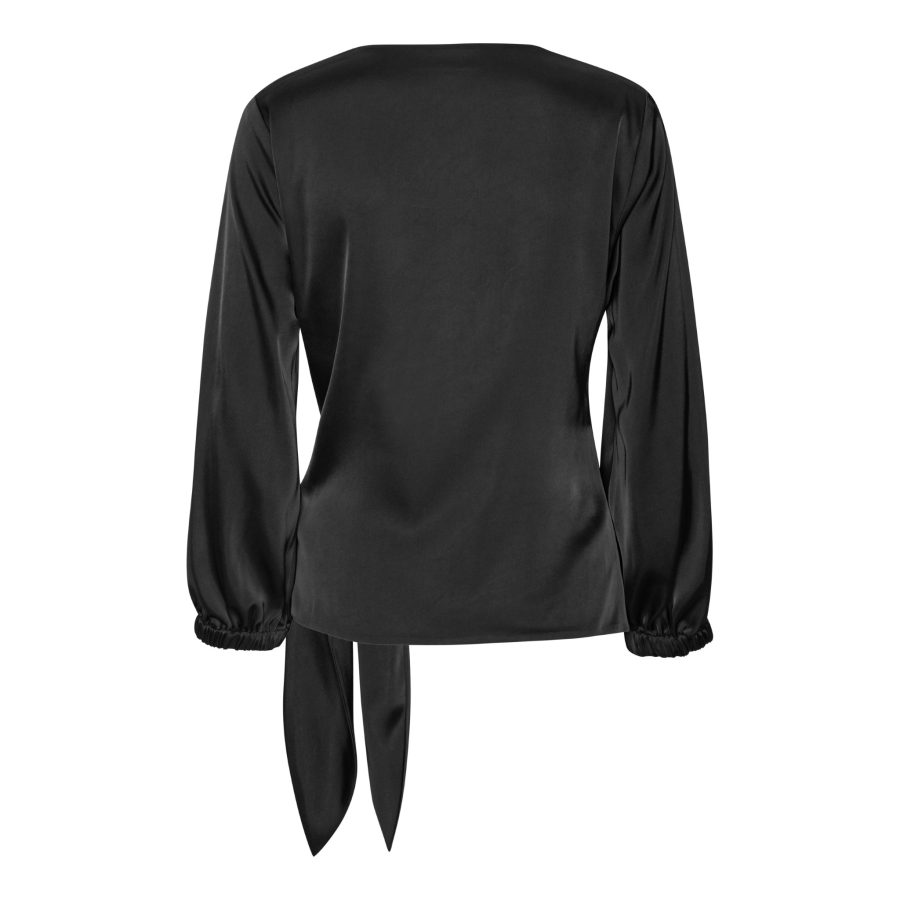 Karmamia elena blouse semi rich black - Billede 2