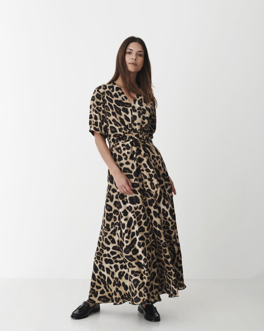 Karmamia faye dress hammered leopard - Billede 2
