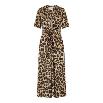 Karmamia faye dress hammered leopard