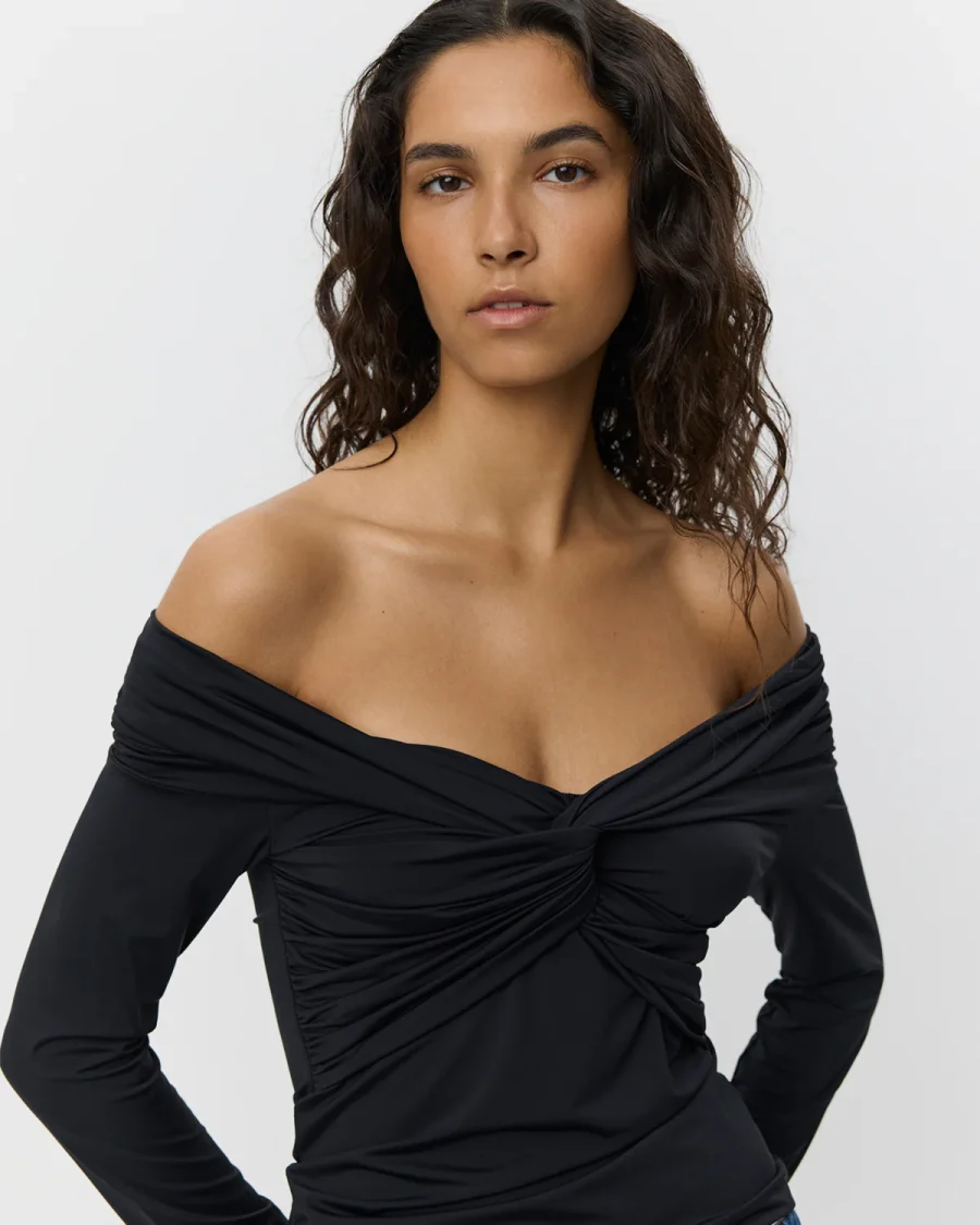 Sofie schnoor jesssw blouse black - Billede 4