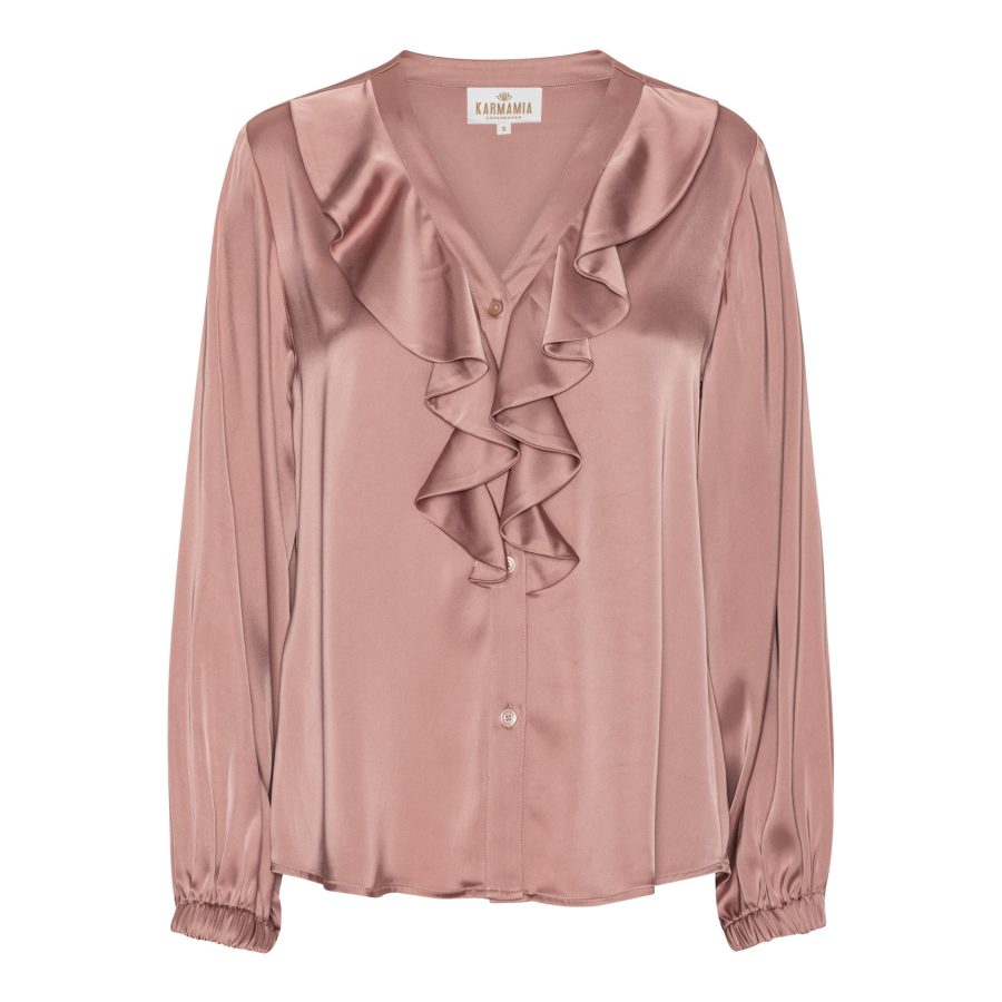 Karmamia sophia blouse semi rich vintage rose