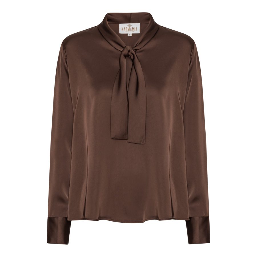 Karmamia audrey blouse semi rich brown