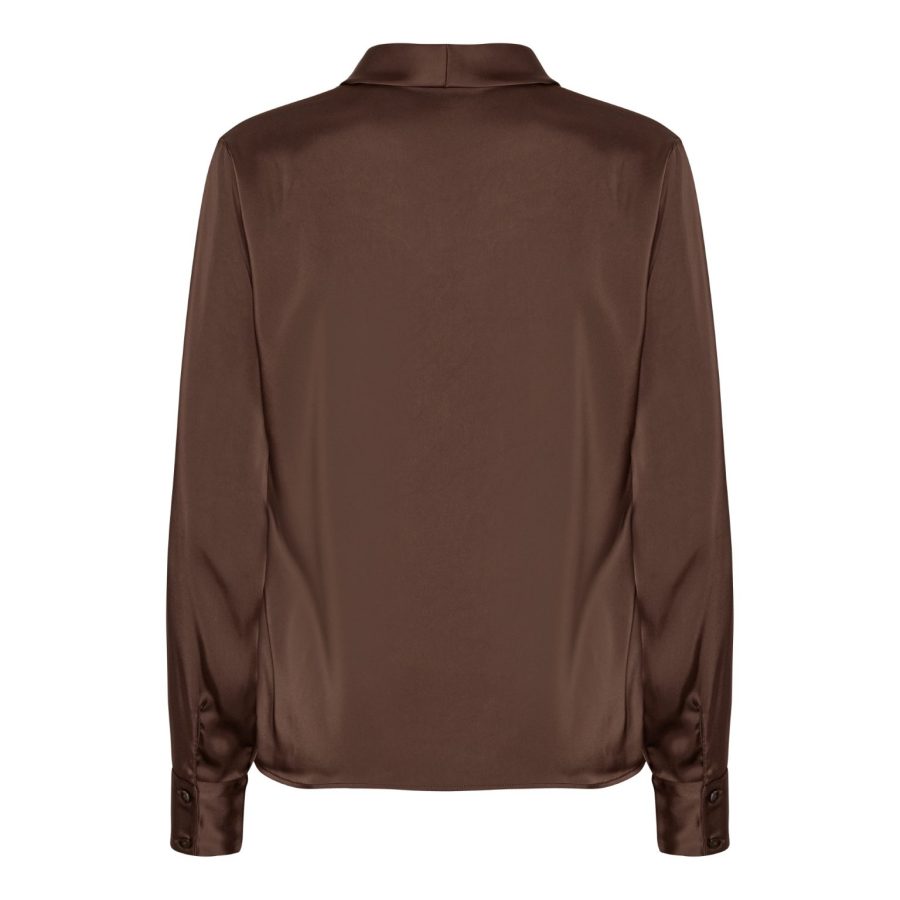Karmamia audrey blouse semi rich brown - Billede 2