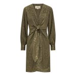 Karmamia blair dress army leo jacquard