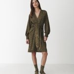 Karmamia blair dress army leo jacquard - Billede 4