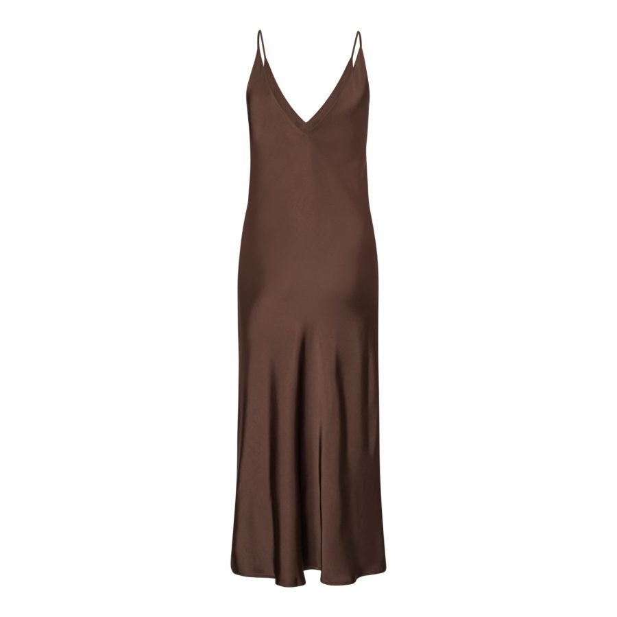 Karmamia camisole dress semi rich brown - Billede 2