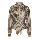 Karmamia lee shirt tan stripe