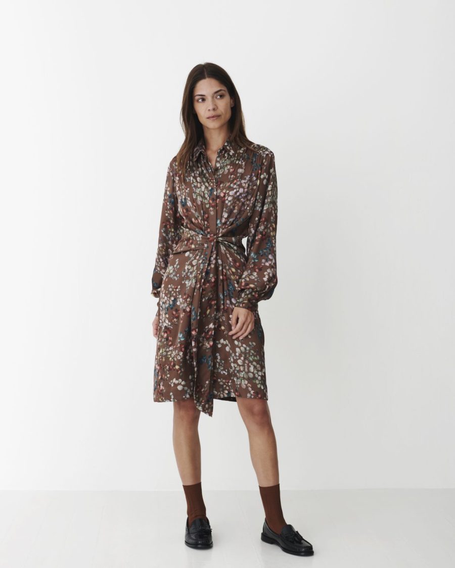 Karmamia mila dress mid melange brown - Billede 4