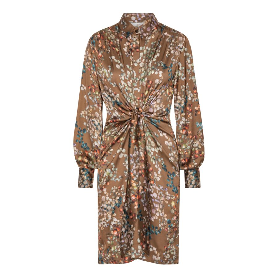 Karmamia mila dress mid melange brown