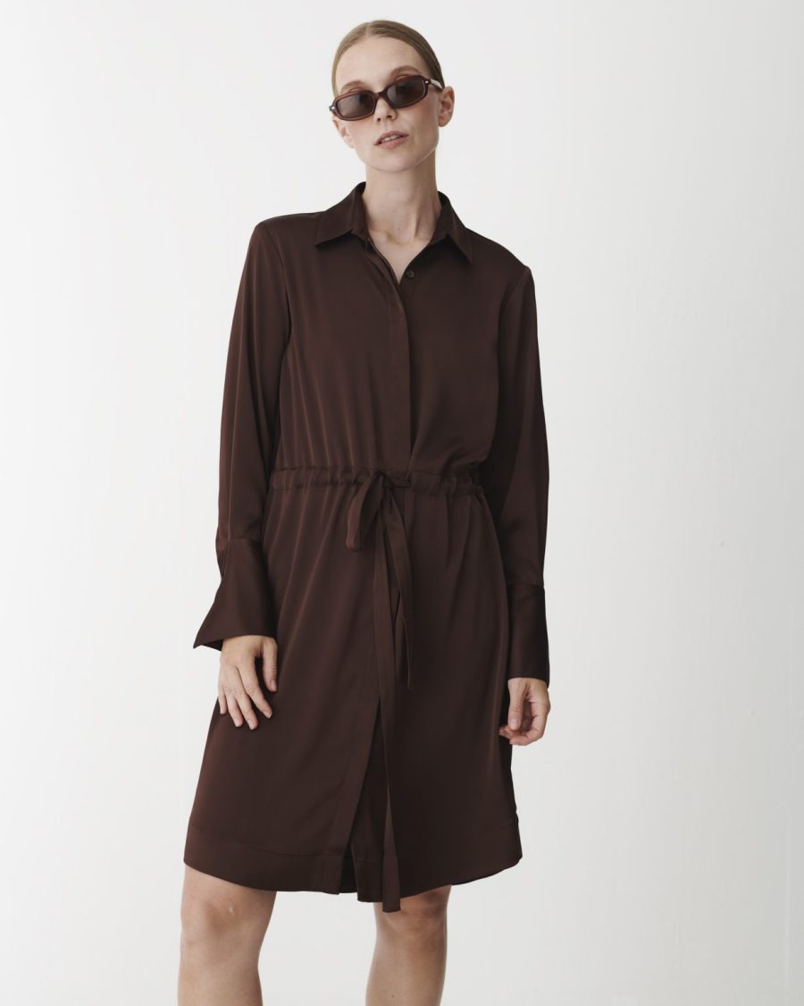 Karmamia nakita dress semi rich brown - Billede 4