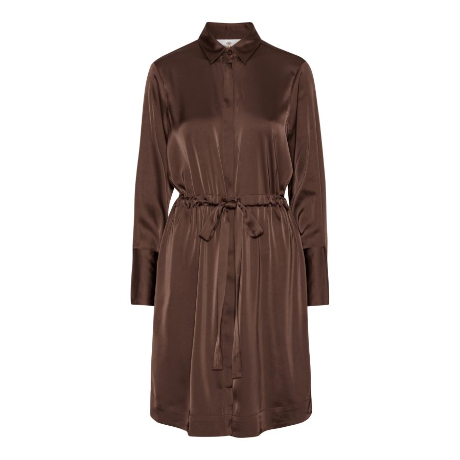 Karmamia nakita dress semi rich brown