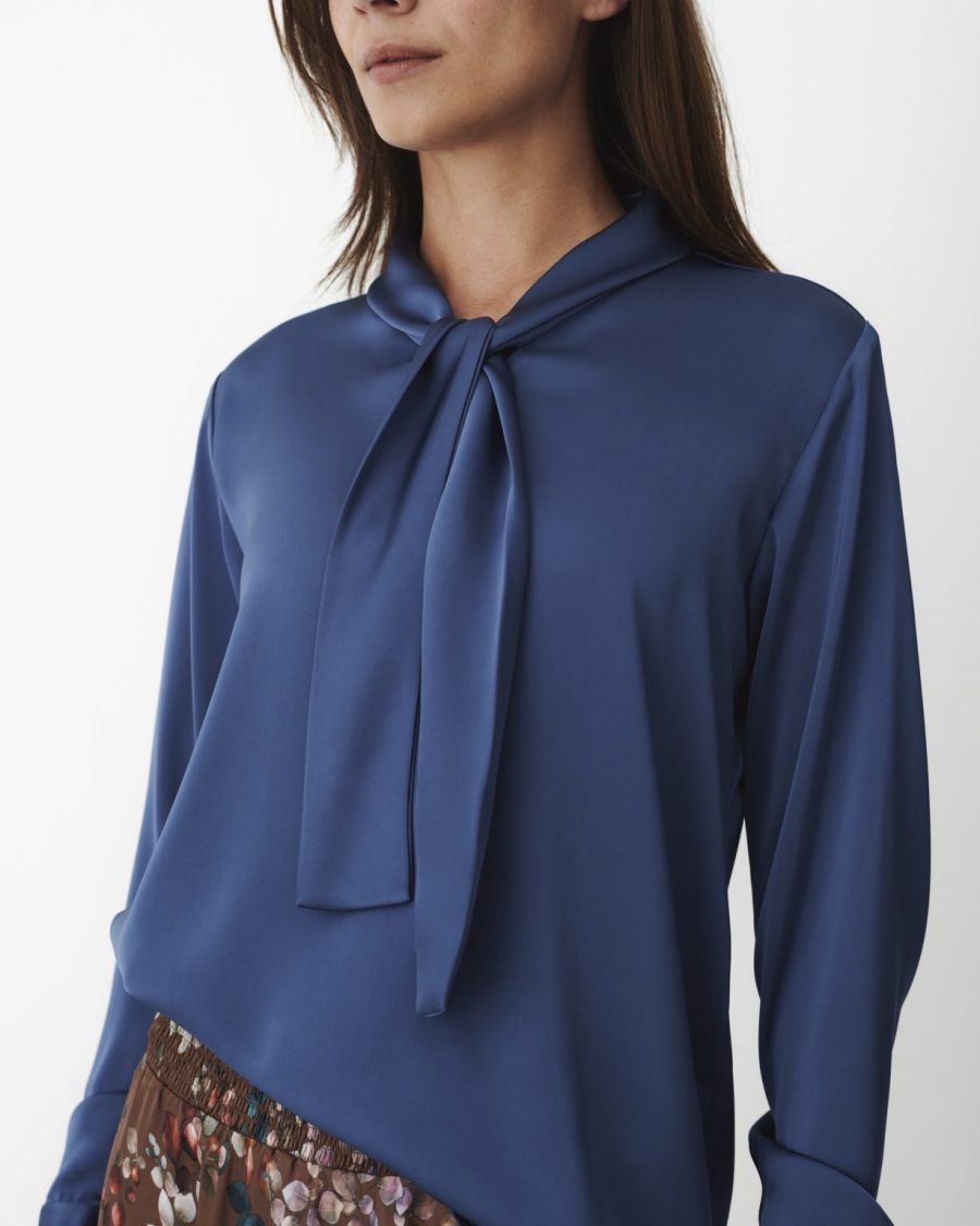 Karmamia audrey blouse semi rich crown blue - Billede 4
