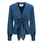 Karmamia blair blouse rich cerulean blue