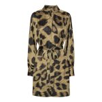 Karmamia noelle dress short khaki maxi leo