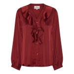 Karmamia sophia blouse semi rich merlot