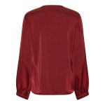 Karmamia sophia blouse semi rich merlot - Billede 2