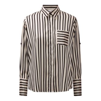 Karmamia mason shirt black stripe