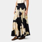 Karmamia savannah skirt gold maxi flower - Billede 5