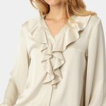 Karmamia sophia blouse semi rich porcelain - Billede 3