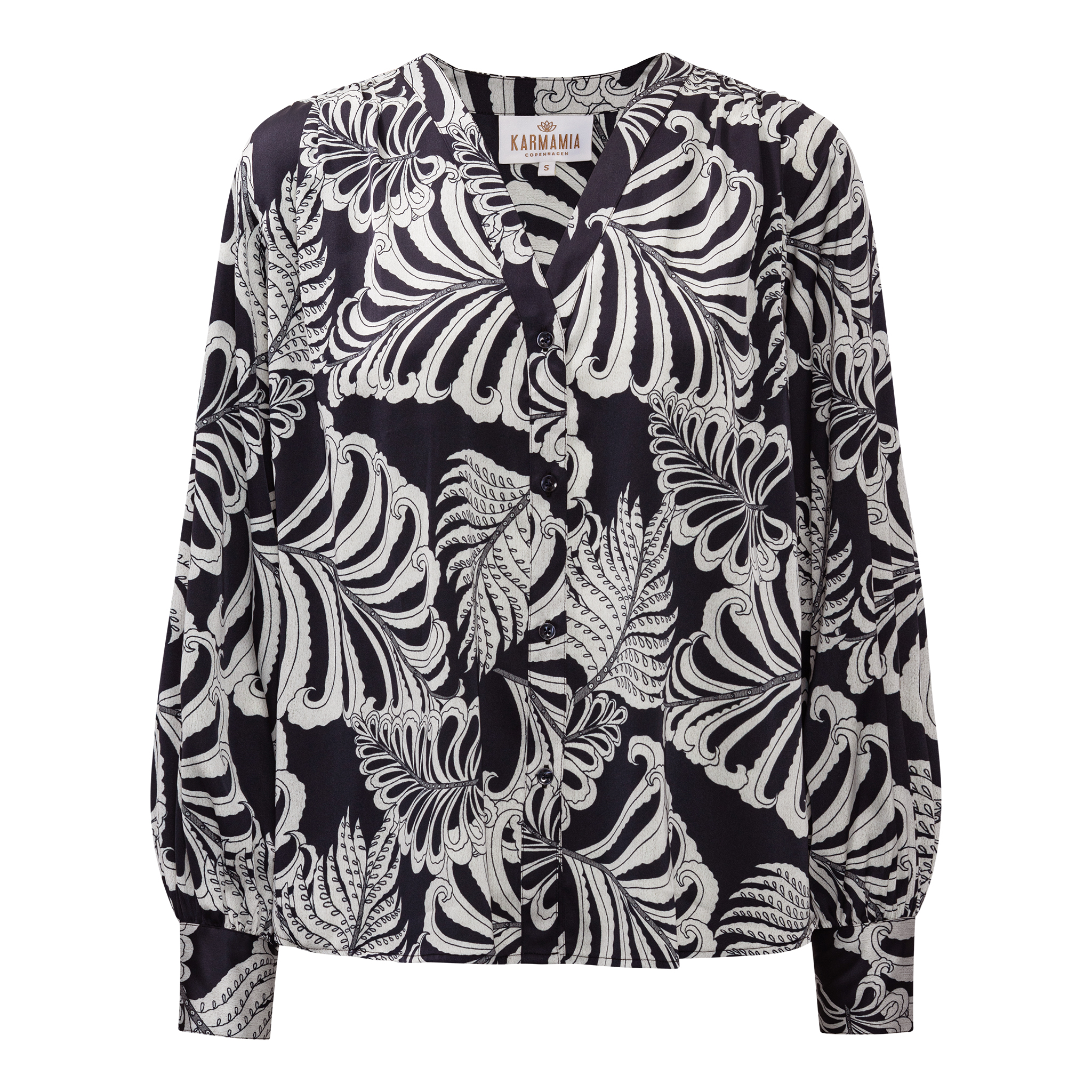 Karmamia amelia shirt navy palm