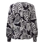 Karmamia amelia shirt navy palm - Billede 2