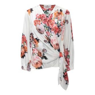 Karmamia elena blouse fiori blanc
