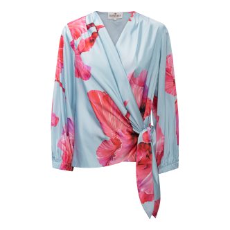 Karmamia elena blouse fuchsia maxi flower