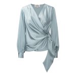 Karmamia ines blouse semi rich sky blue