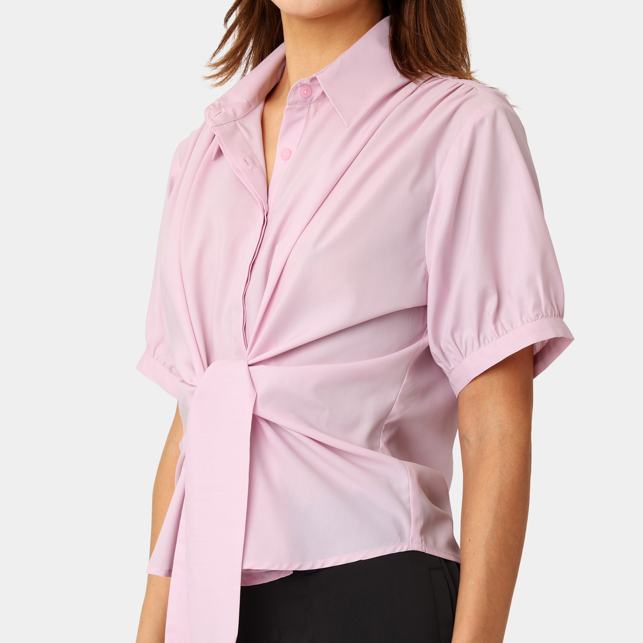 Karmamia lee shirt short pink cotton - Billede 6