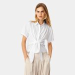 Karmamia lee shirt short white cotton - Billede 6