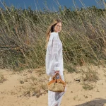 Kooreloo midi swan bag raffia leather - Billede 4