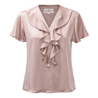 Karmamia sophia blouse short semi rich blush