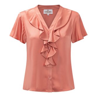 Karmamia sophia blouse short semi rich peach