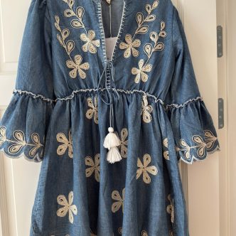 BB denim dress short blue